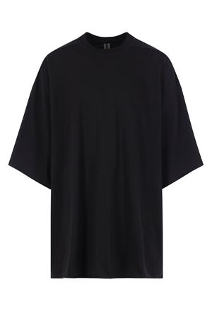 Black Cotton Jersey Oversized T-Shirt RICK OWENS | RU01F2283JA09